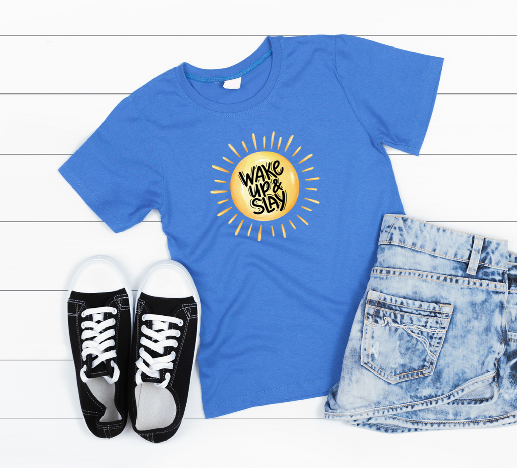 Wakeup & Slay T-Shirt – Bold Kids Tee | Mumma’s Cub