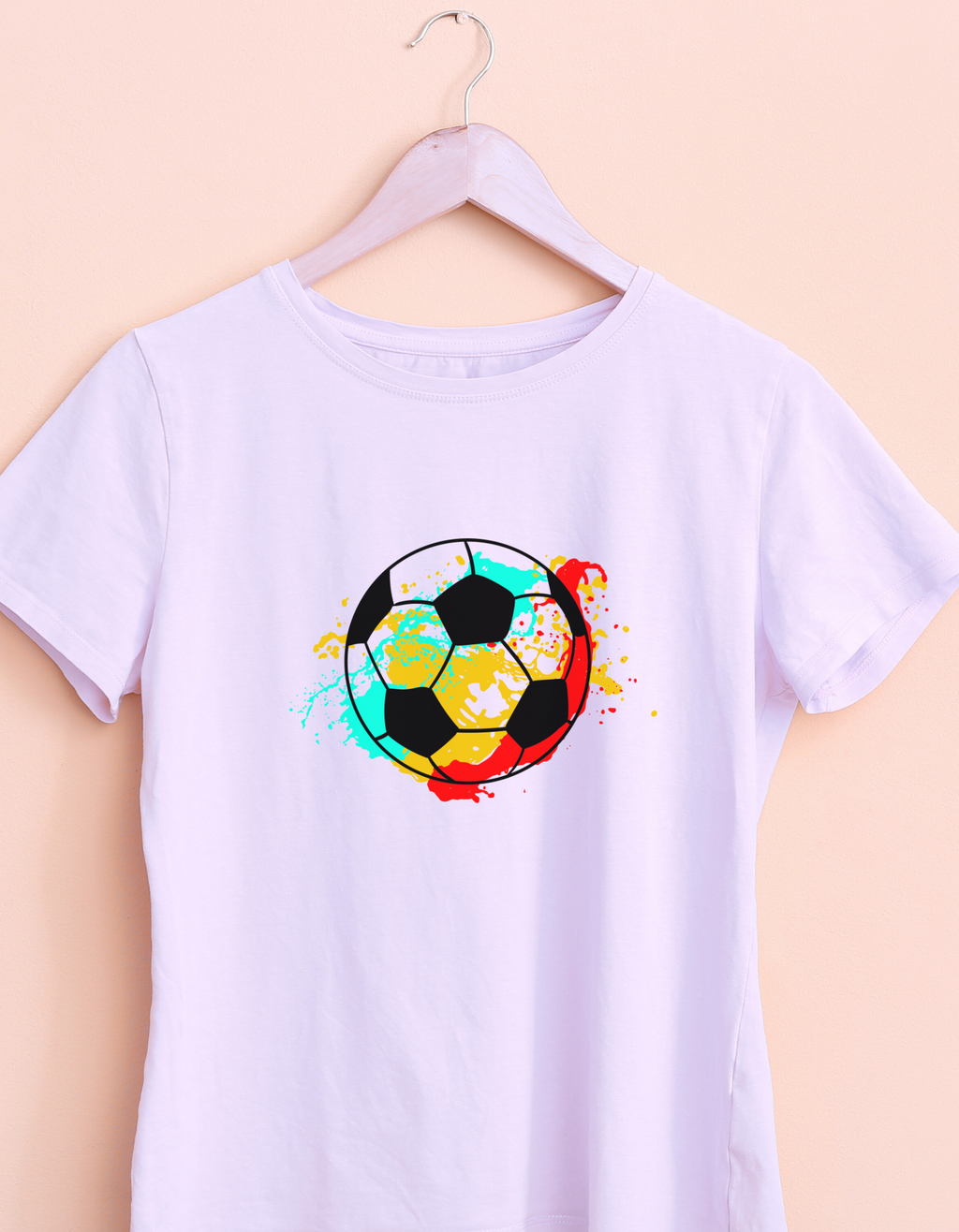 Football Splashes Color T-Shirt – Sporty Kids Tee | Mumma’s Cub