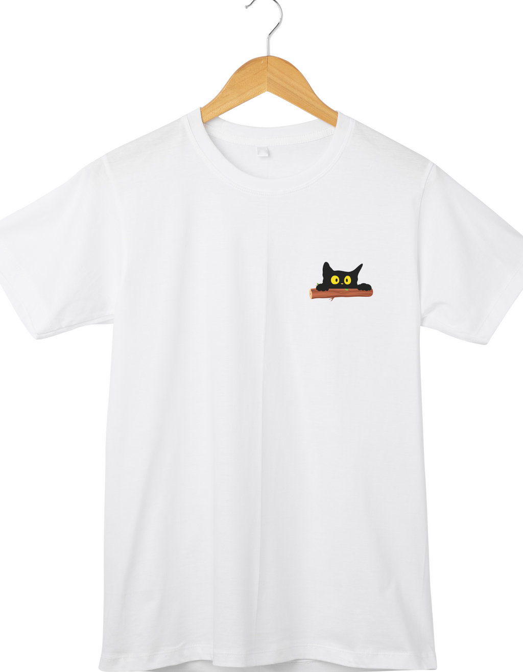 Peek-a-Meow Cotton T-Shirt – Cute Cat Tee | Mumma’s Cub