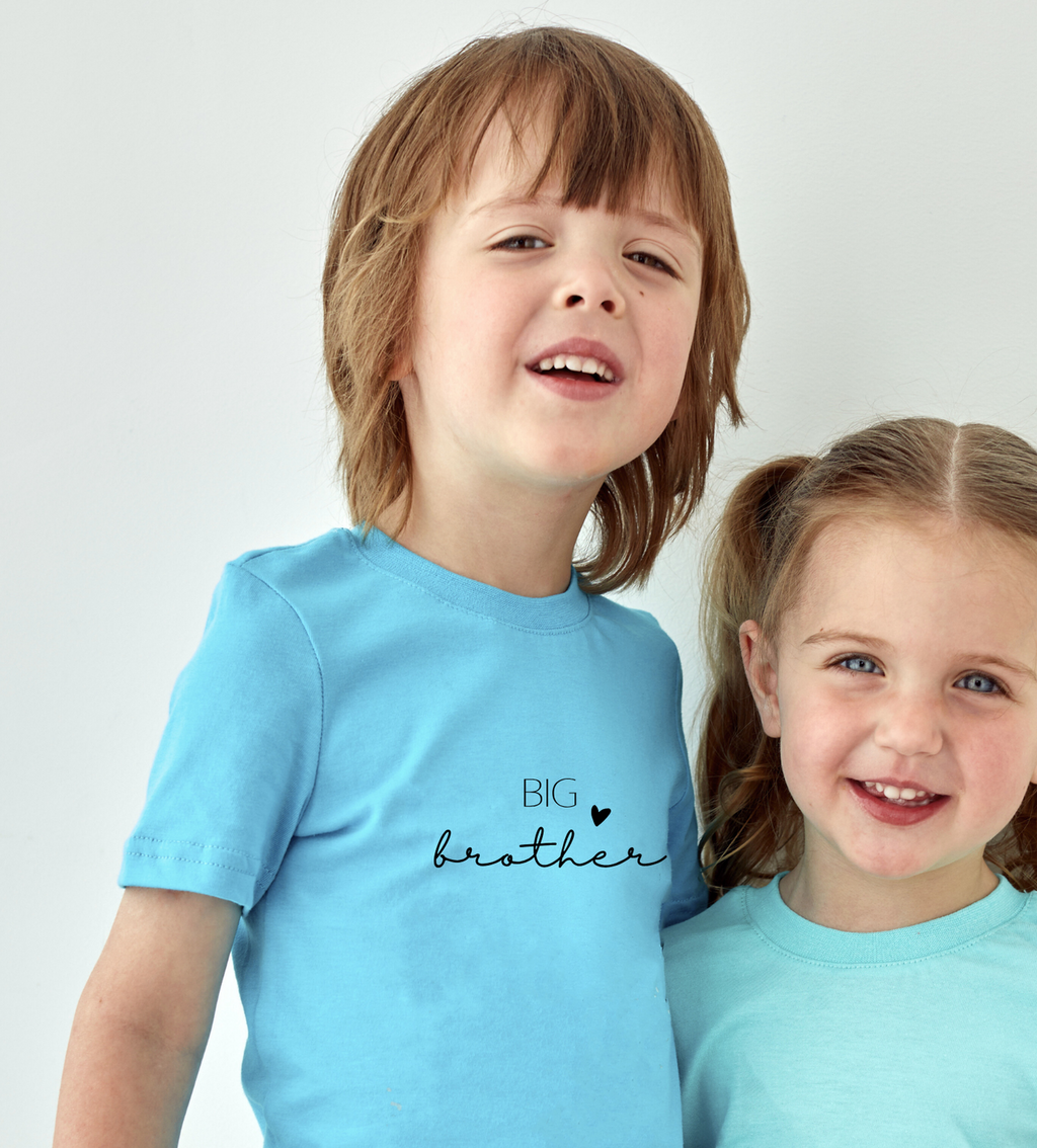 Big Brother Cotton T-Shirt – Cute Sibling Tee | Mumma’s Cub