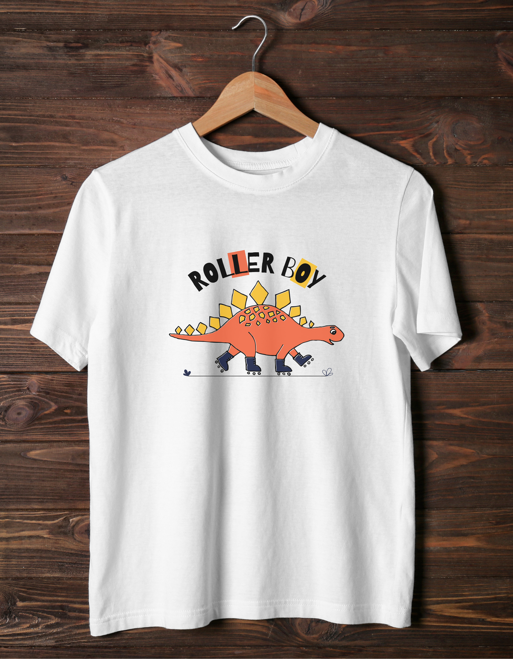 Dino Roller Boy Cotton T-Shirt – Fun Kids Tee | Mumma’s Cub