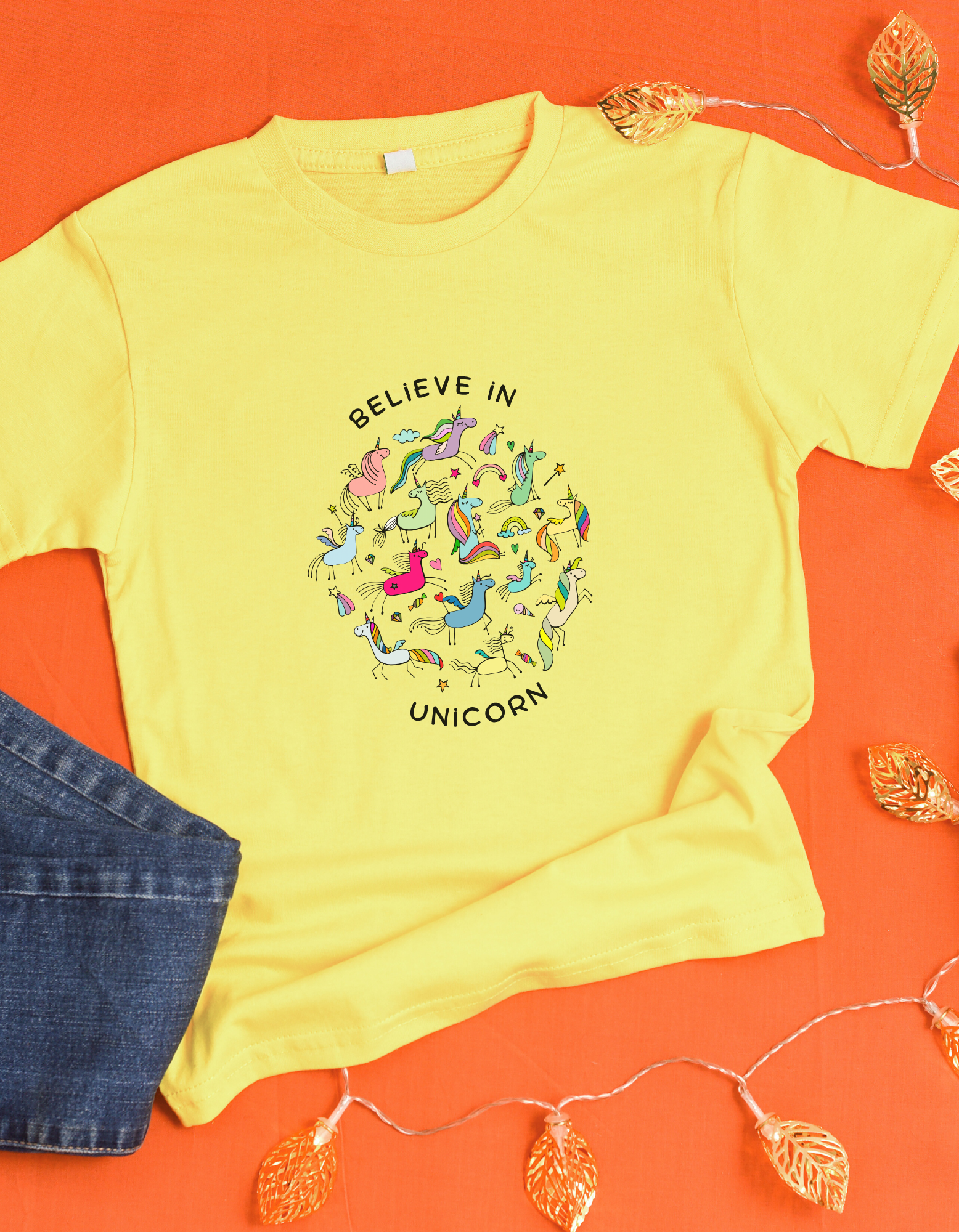 Believe in Unicorn Cotton T-Shirt – Magical Tee | Mumma’s Cub