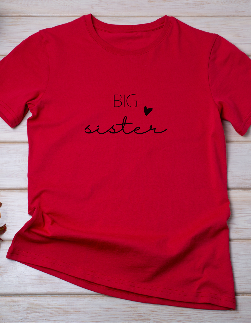 Big Sister Cotton T-Shirt – Cute Sibling Tee | Mumma’s Cub