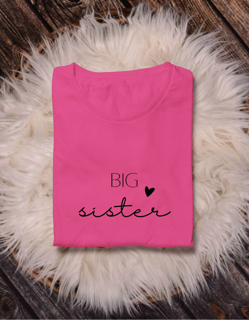 Big Sister Cotton T-Shirt – Cute Sibling Tee | Mumma’s Cub