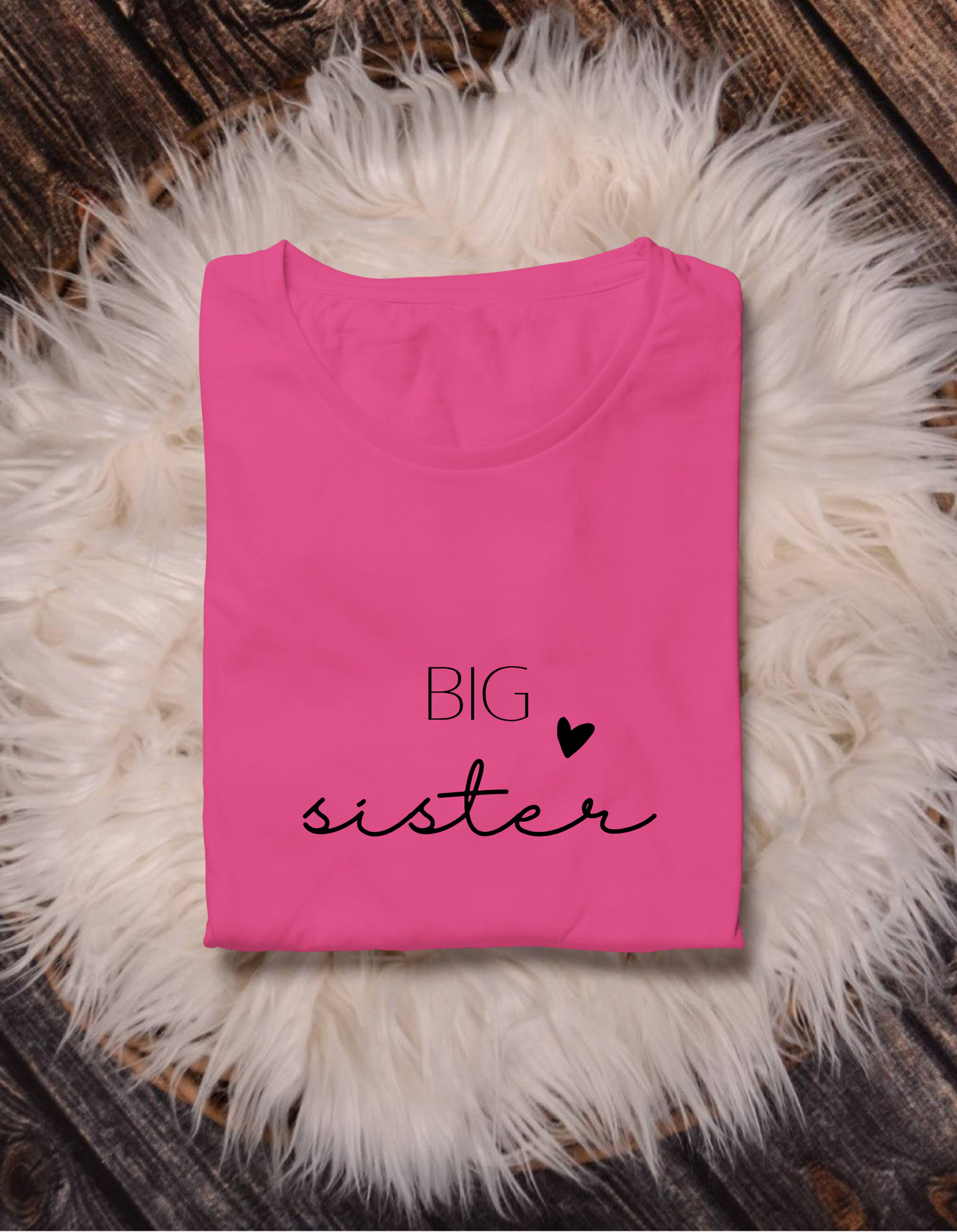 Big Sister Cotton T-Shirt – Cute Sibling Tee | Mumma’s Cub