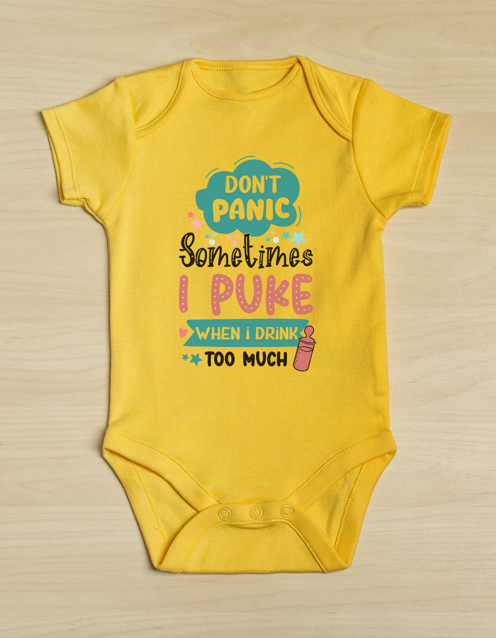 Don’t Panic Baby Onesie – Funny Cotton Romper | Mumma’s Cub