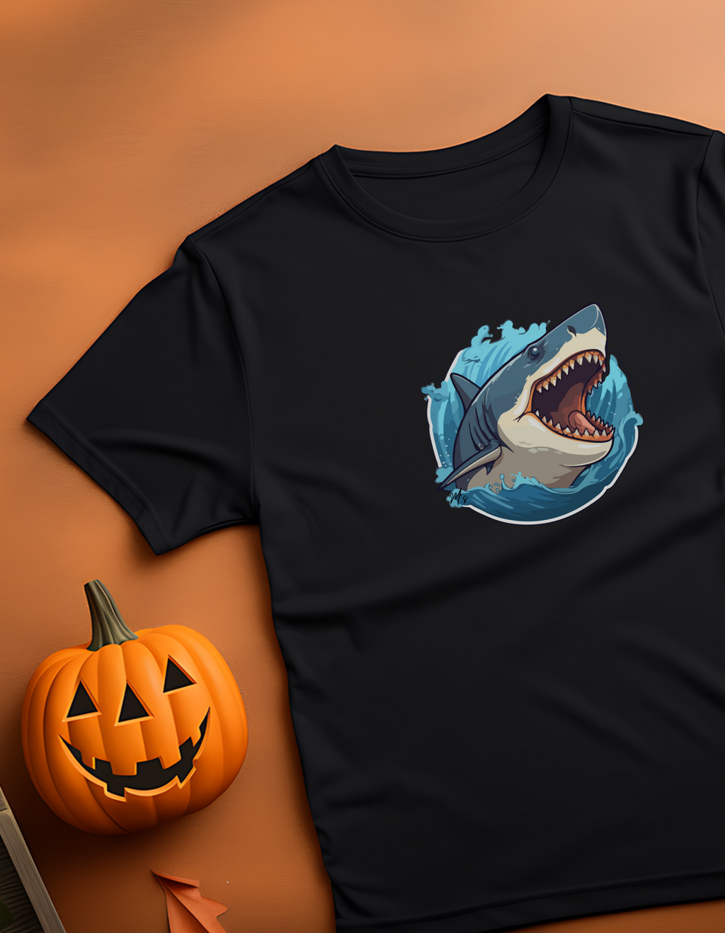Shark Cotton T-Shirt – Ocean Adventure Tee | Mumma’s Cub