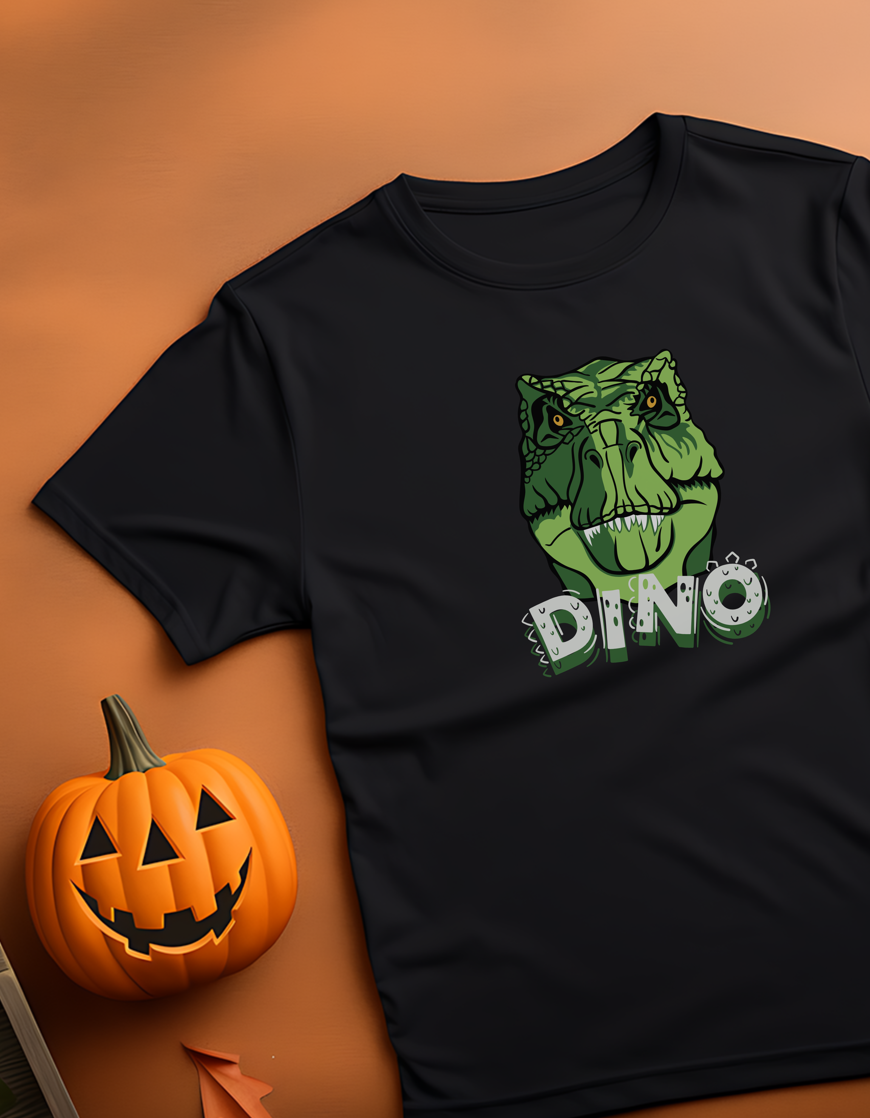 Boys Black Dino T-Shirt – Cool Dinosaur Tee | Mumma’s Cub