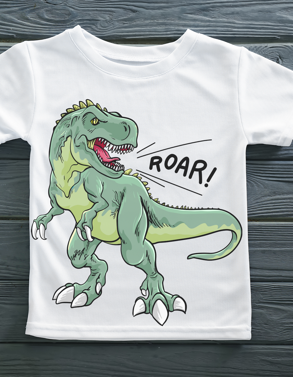 Big Dino Quick Dry T-Shirt – Active Kids Tee | Mumma’s Cub