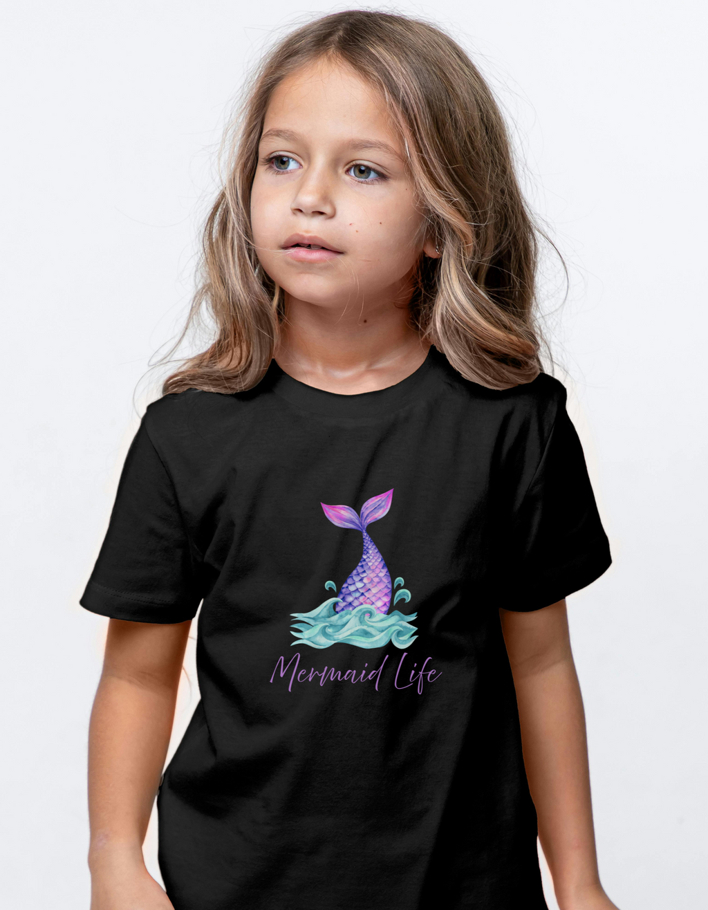Mermaid Life Cotton T-Shirt – Ocean Vibes Tee | Mumma’s Cub