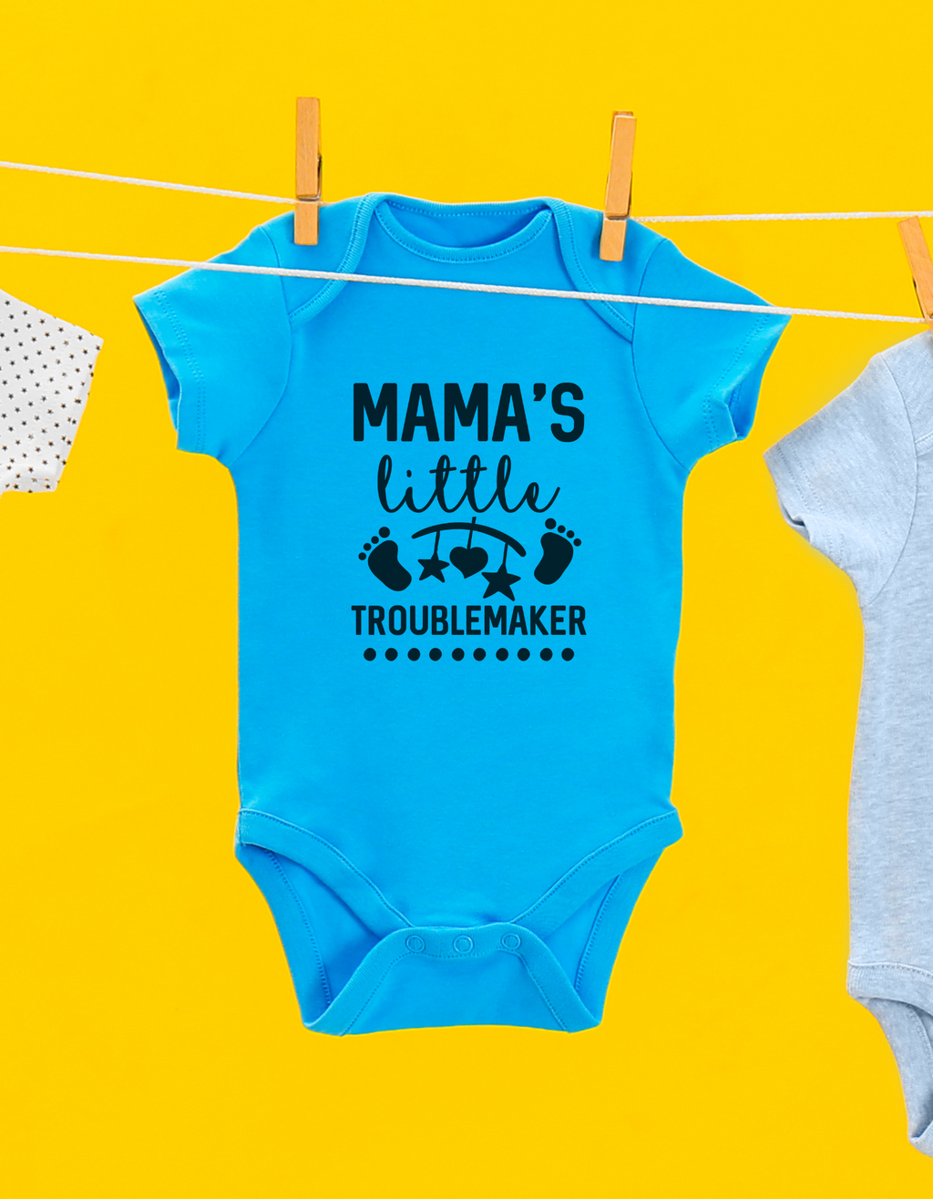 Mama’s Little Trouble Maker Baby Onesie – Funny Romper | Mumma’s Cub