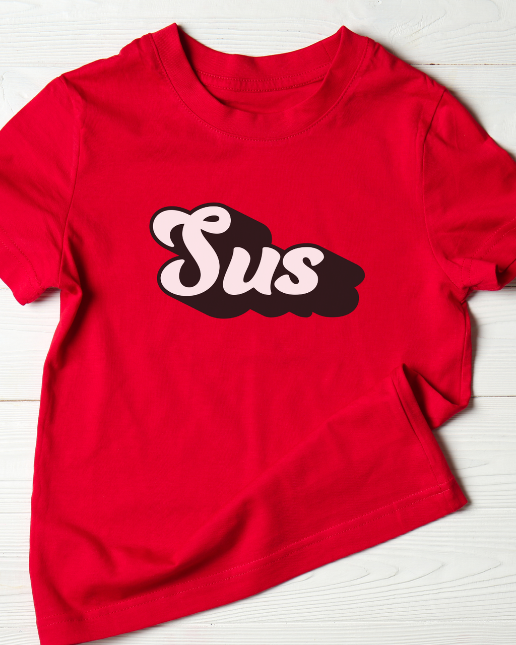 Kids “SUS” T-Shirt – Funny Cotton Tee for Gamers | Mumma's Cub