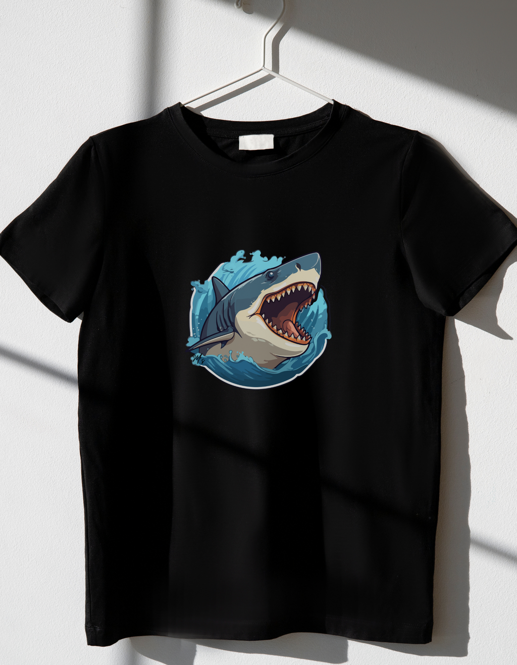 Shark Cotton T-Shirt – Ocean Adventure Tee | Mumma’s Cub