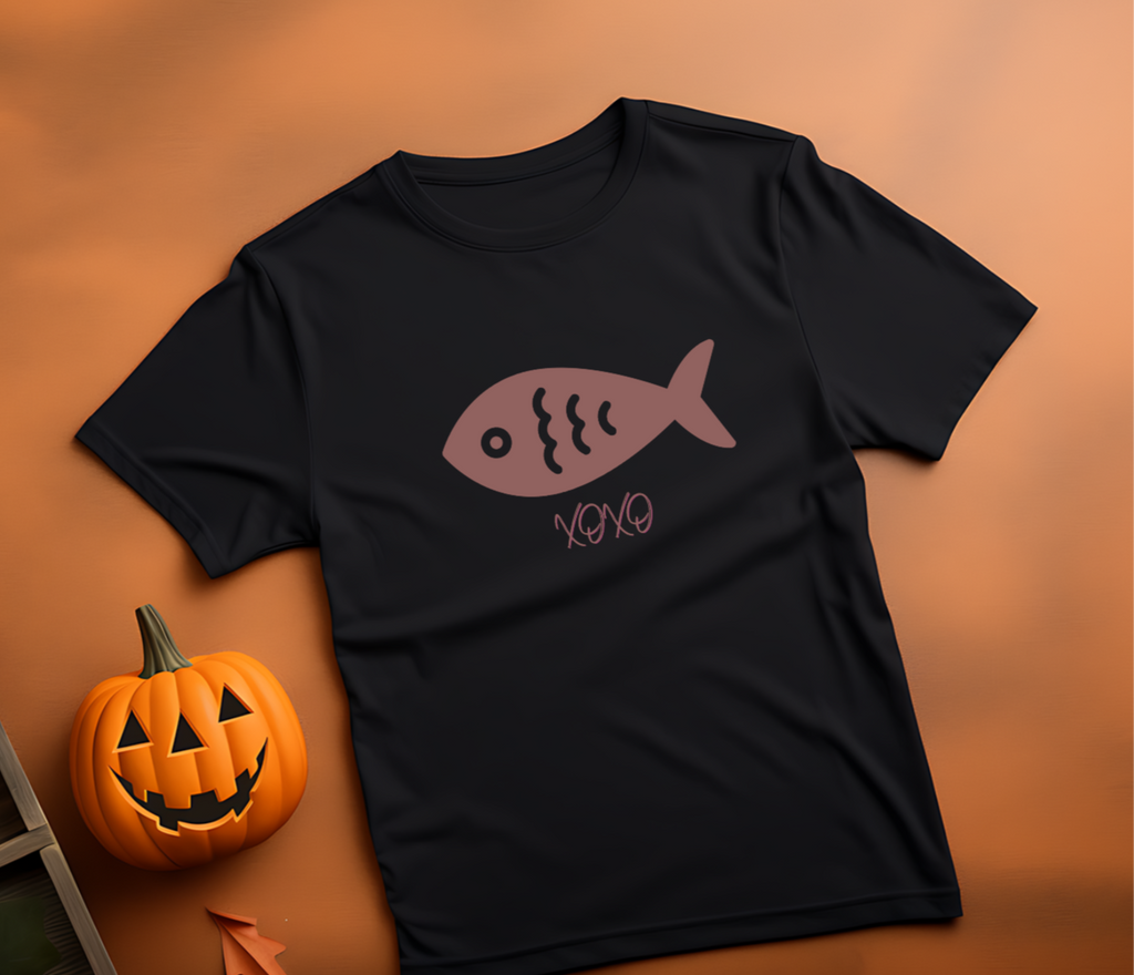 XOXO Fish T-Shirt – Cute Kids Cotton Tee | Mumma’s Cub