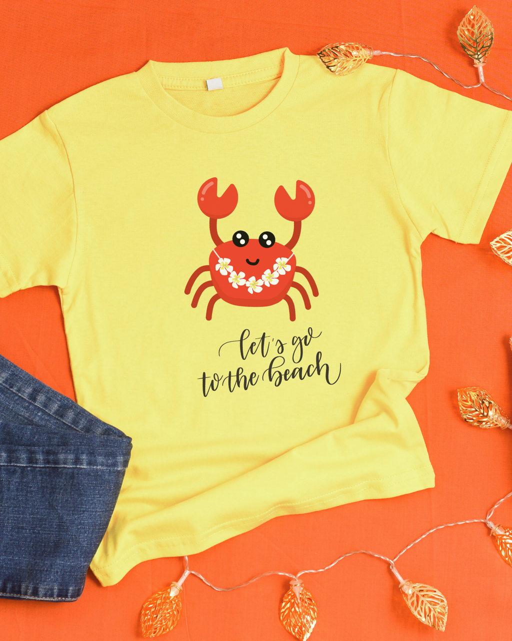 Let’s Go to the Beach Kids T-Shirt – Cute Crab Design | Mumma’s Cub