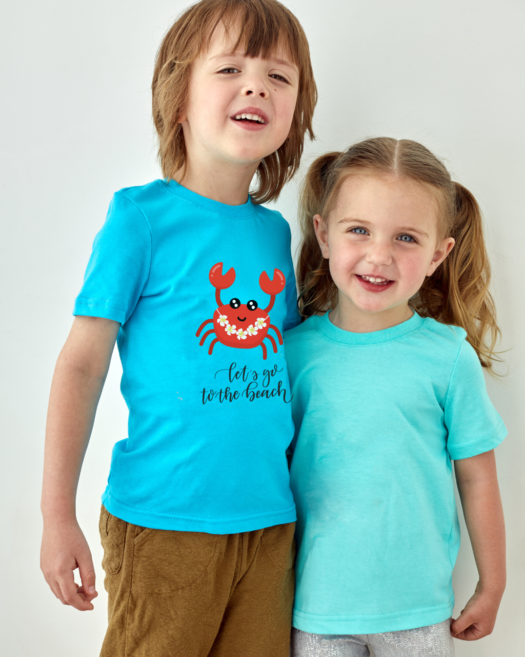 Let’s Go to the Beach Kids T-Shirt – Cute Crab Design | Mumma’s Cub