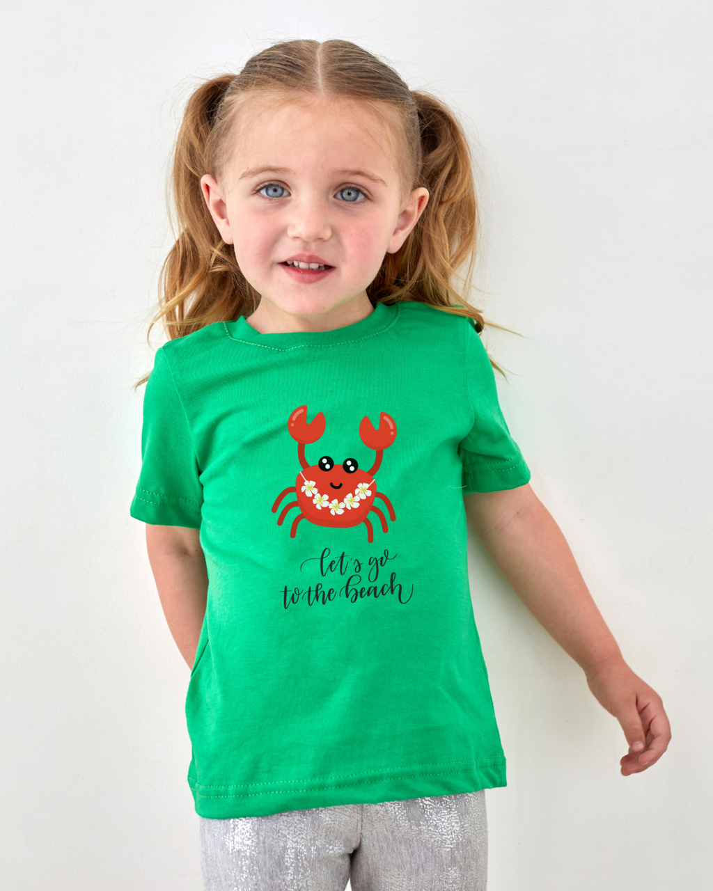 Let’s Go to the Beach Kids T-Shirt – Cute Crab Design | Mumma’s Cub
