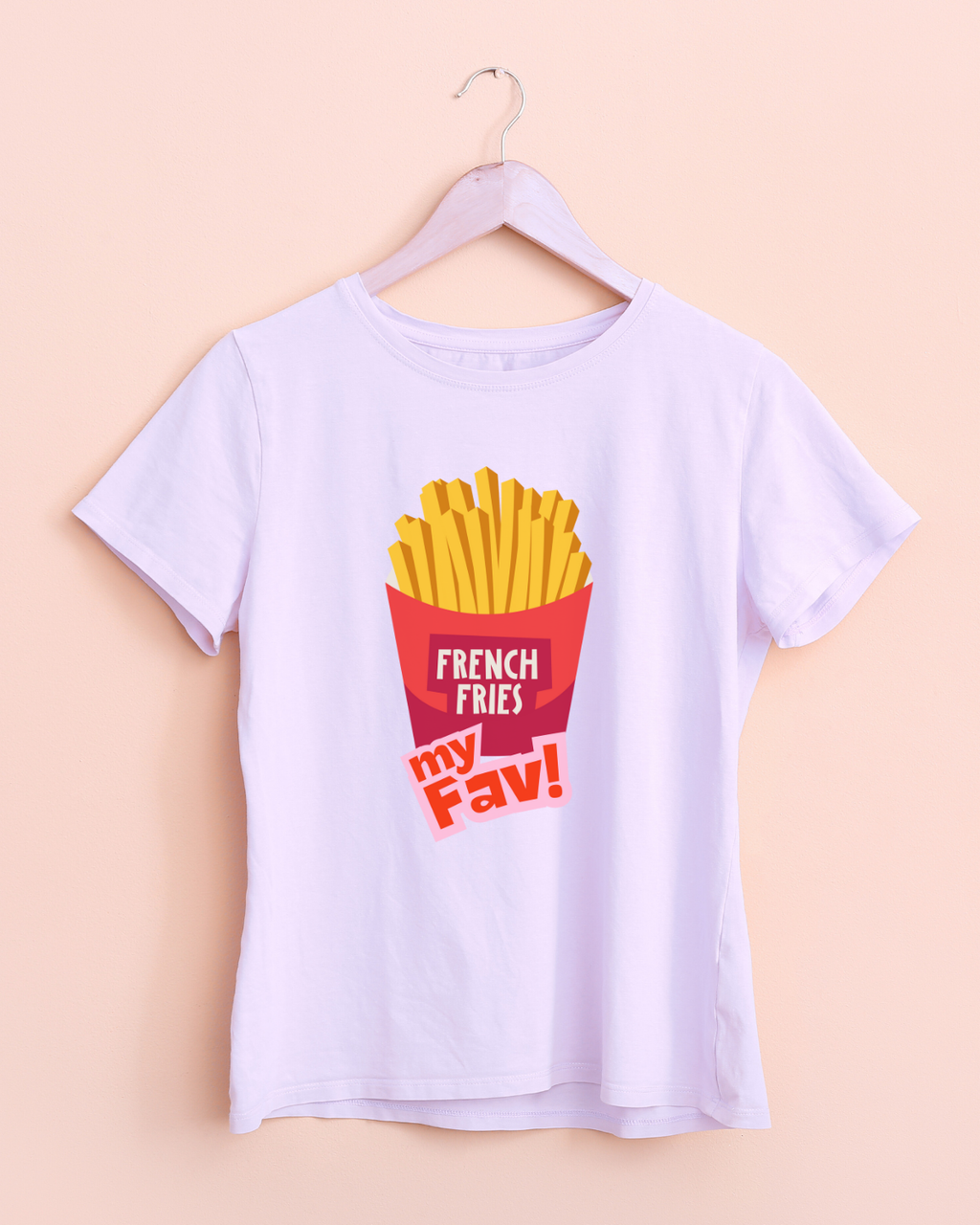 Kids' French Fries T-Shirt – "My Fav" Cotton Tee | Mumma's Cub