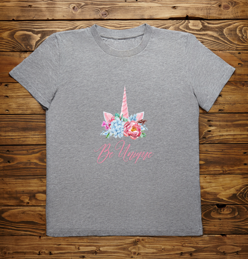 Be Unique Unicorn T-Shirt – Magical Kids Tee | Mumma’s Cub