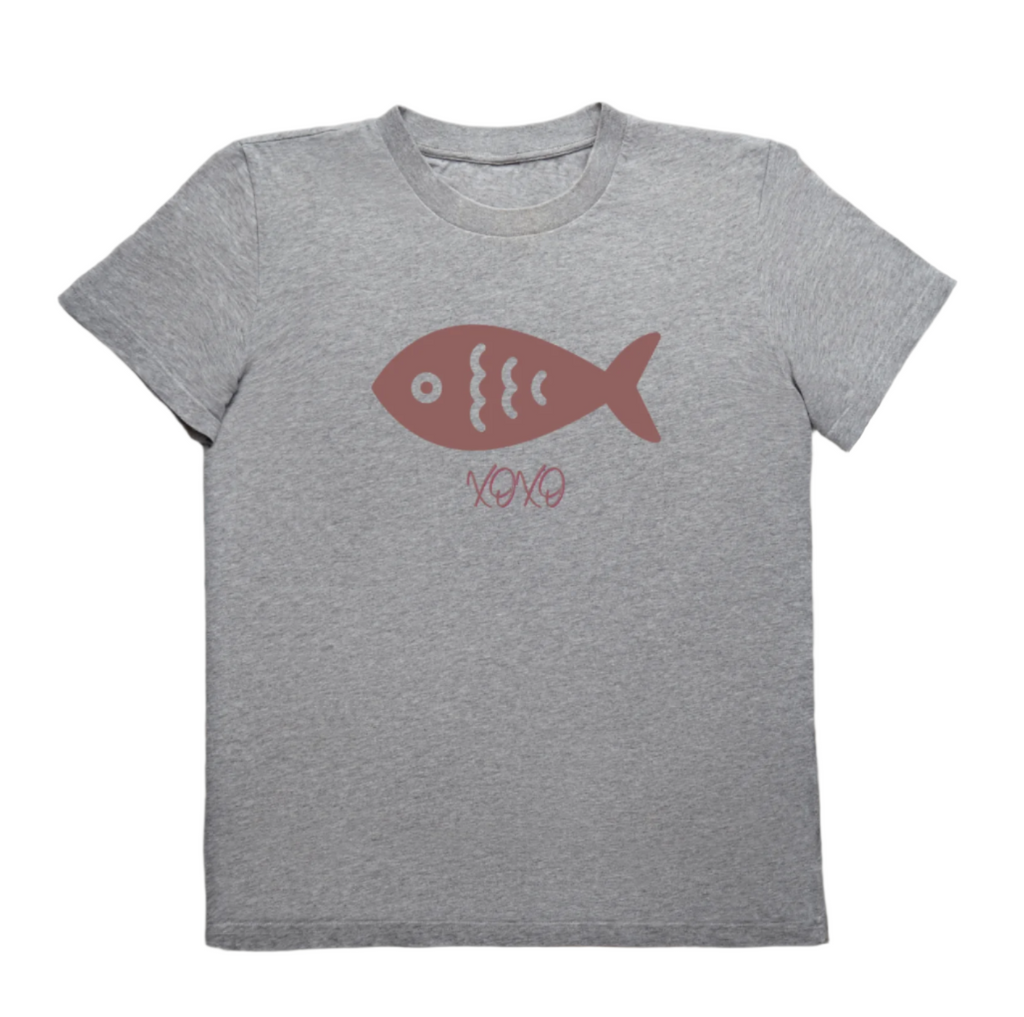 XOXO Fish T-Shirt – Cute Kids Cotton Tee | Mumma’s Cub