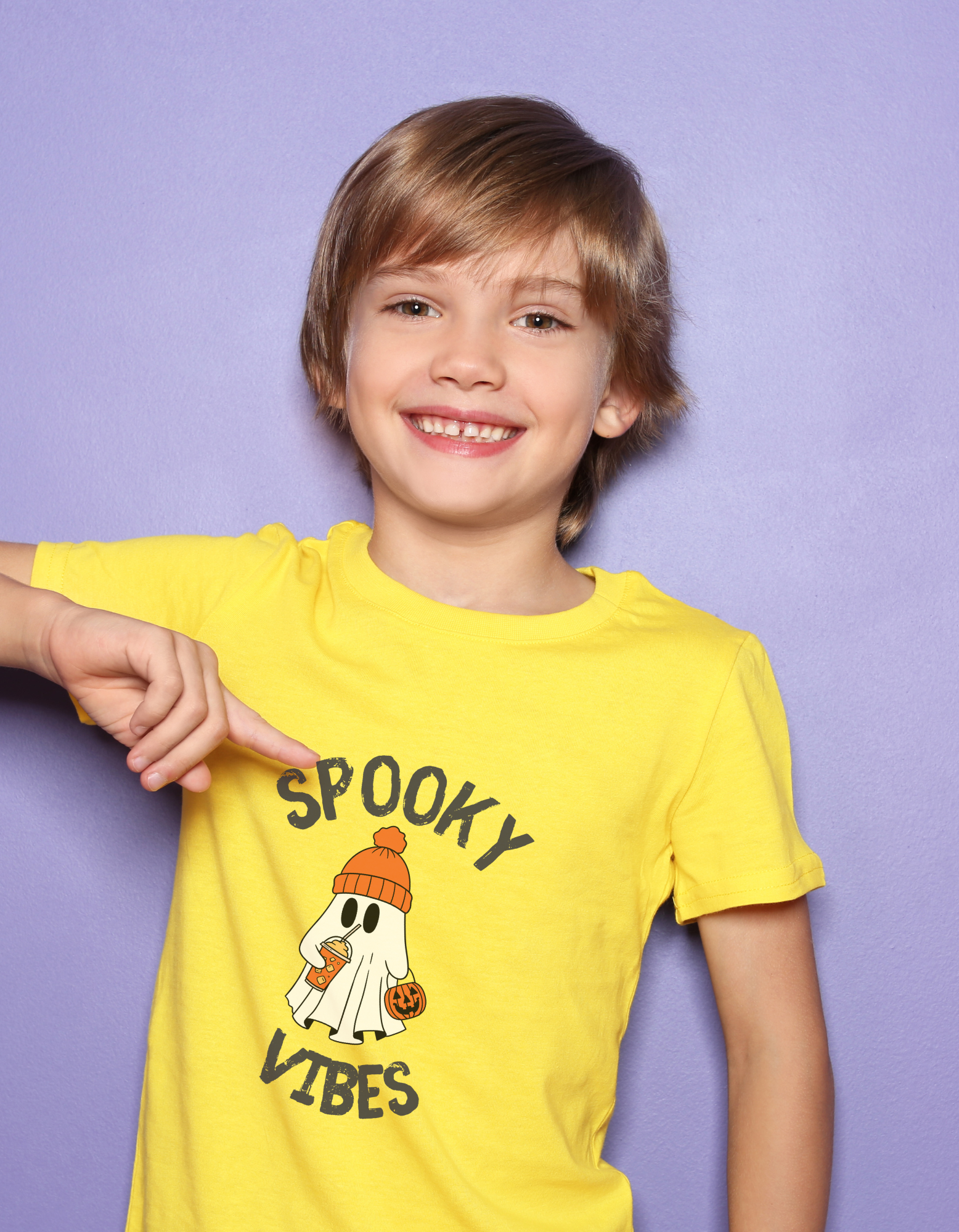 Kids Halloween Cotton T-Shirt | Spooky Cute Print – Mummascub