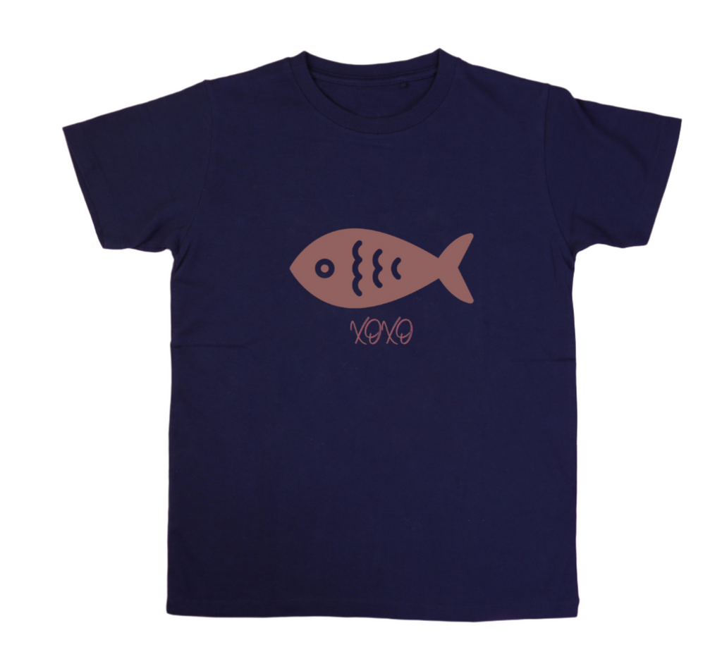 XOXO Fish T-Shirt – Cute Kids Cotton Tee | Mumma’s Cub
