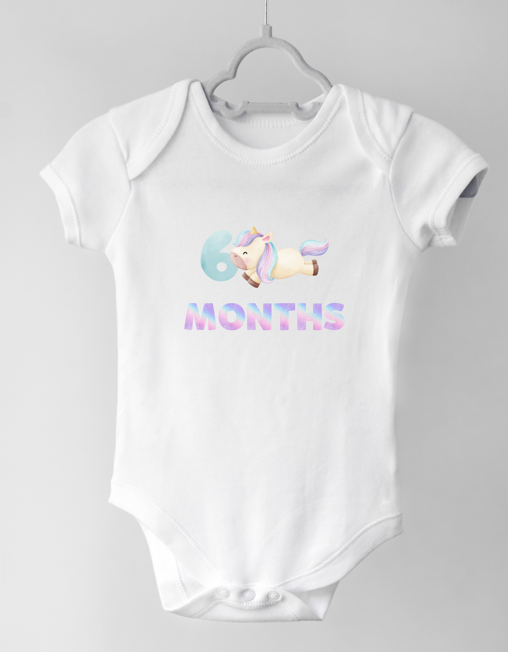 6th Month Unicorn Baby Onesie – Cute Milestone Romper | Mumma’s Cub
