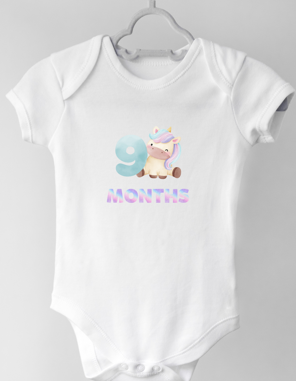 9th Month Unicorn – Cute Milestone Romper | Mumma’s Cub