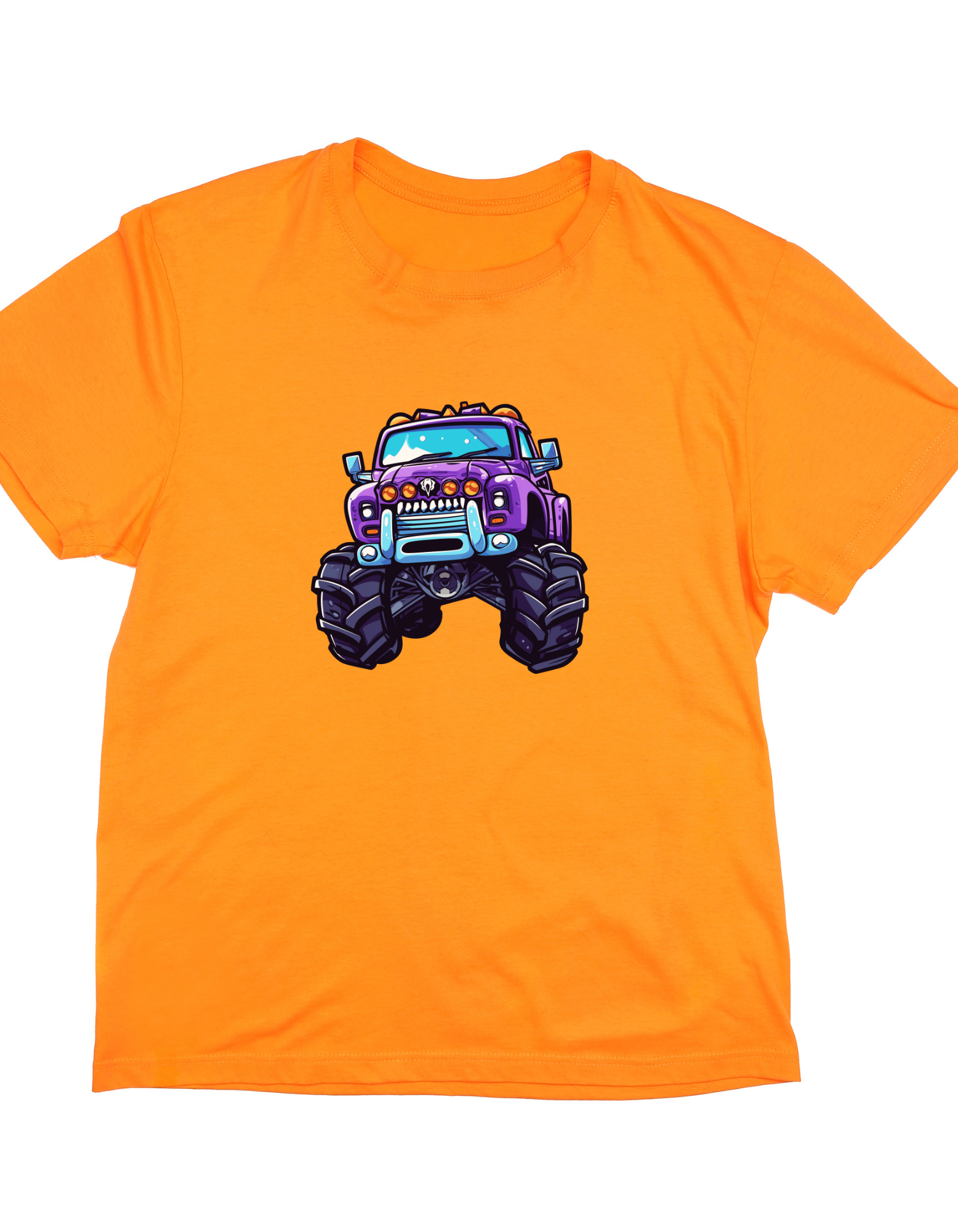 "GLOW IN DARK" Monster Truck Cotton T-Shirt