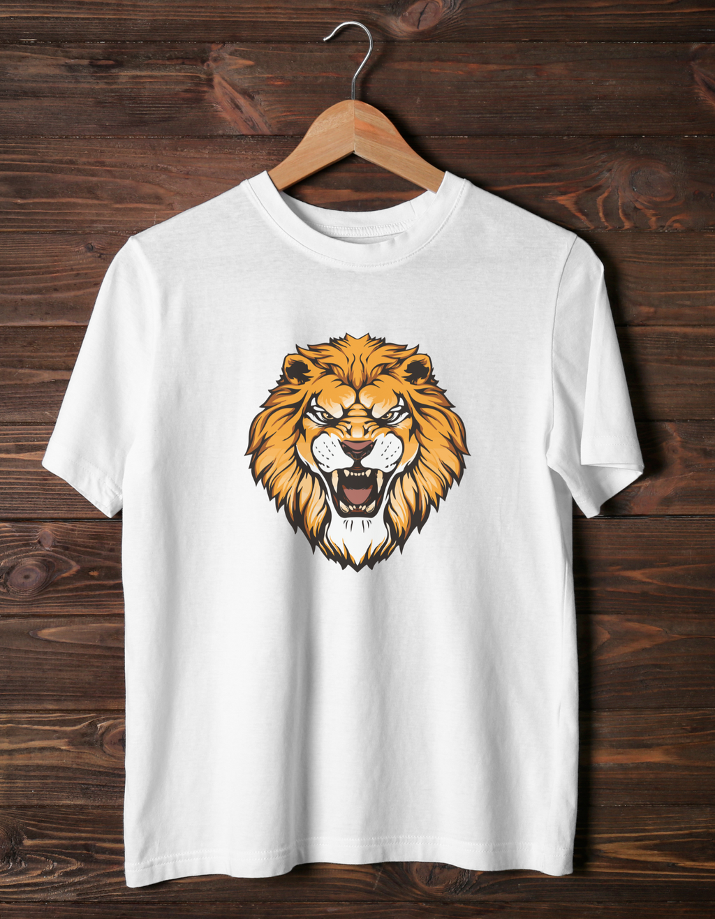 Lion Face Cotton T-Shirt – Bold Kids Tee | Mumma’s Cub