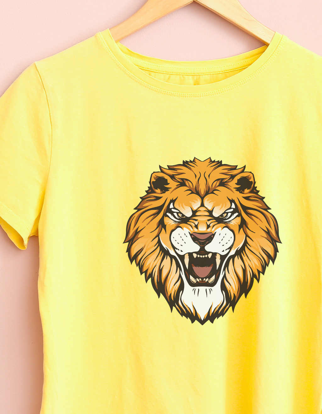 Lion Face Cotton T-Shirt – Bold Kids Tee | Mumma’s Cub