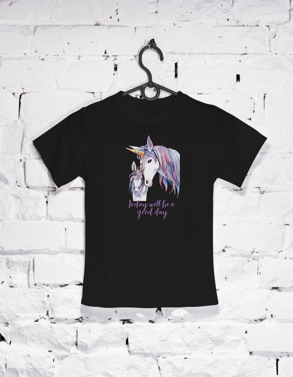 Unicorn "Good Day" Cotton T-shirt