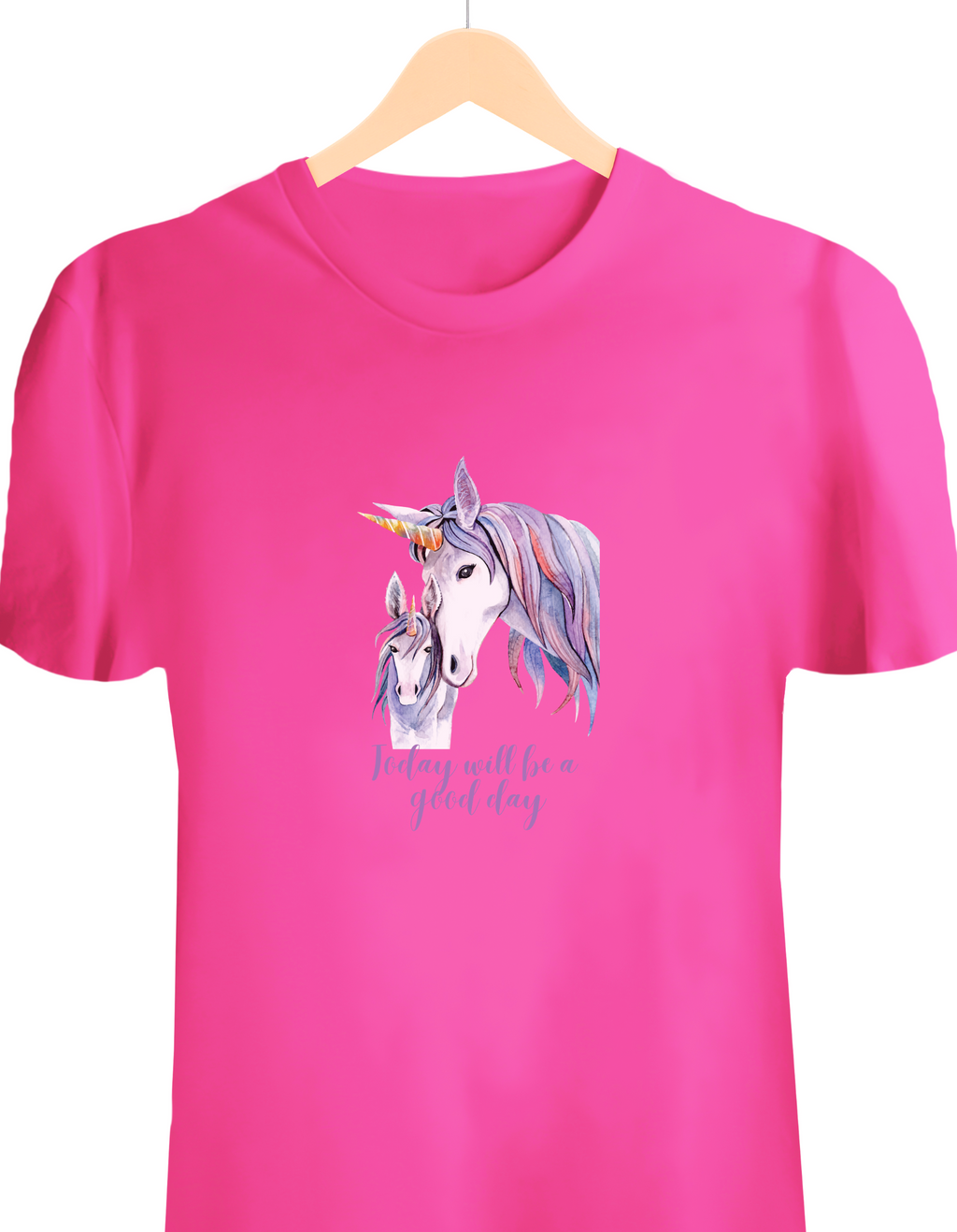 Unicorn "Good Day" Cotton T-shirt