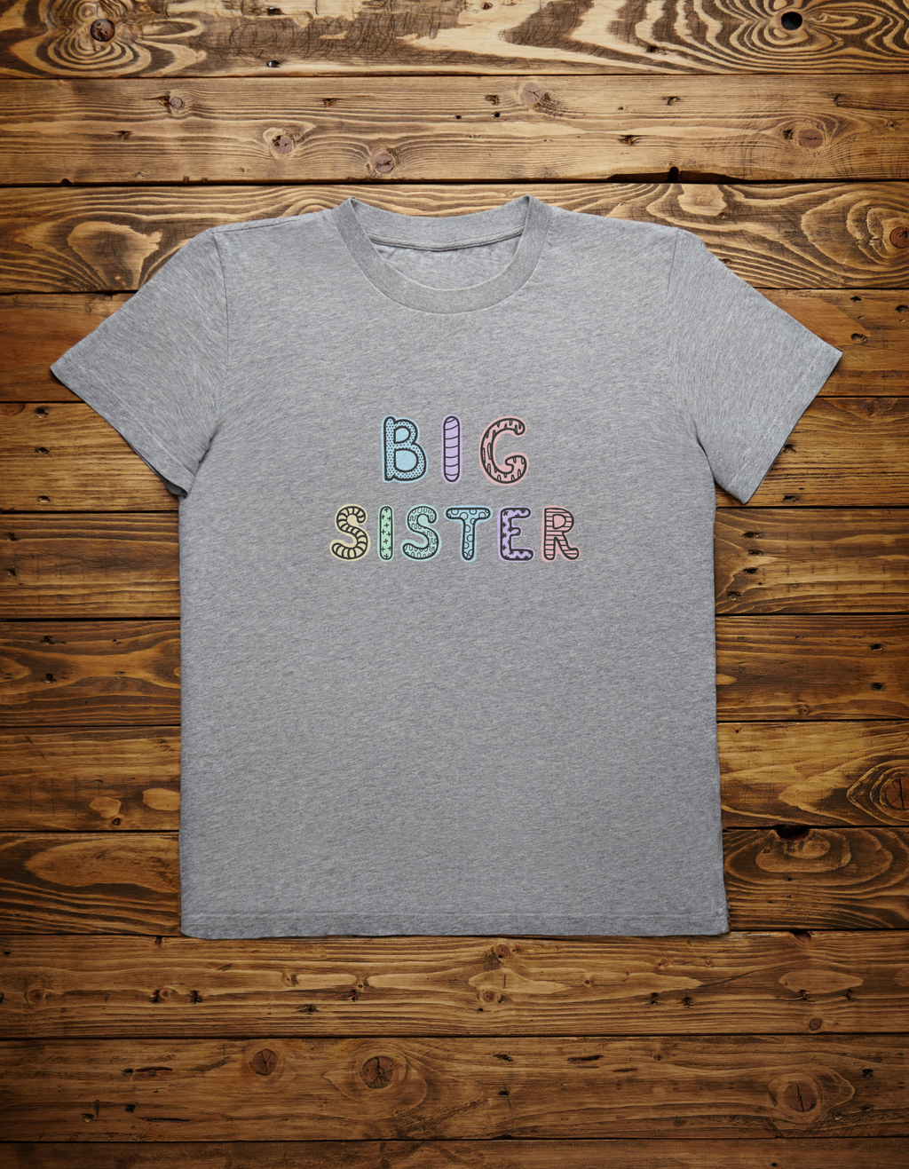 Big Sis Cotton T-Shirt – Sister Tee for Girls | Mumma’s Cub