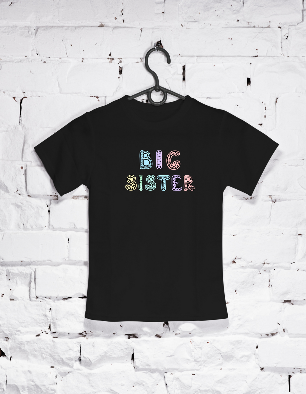 Big Sis Cotton T-Shirt – Sister Tee for Girls | Mumma’s Cub