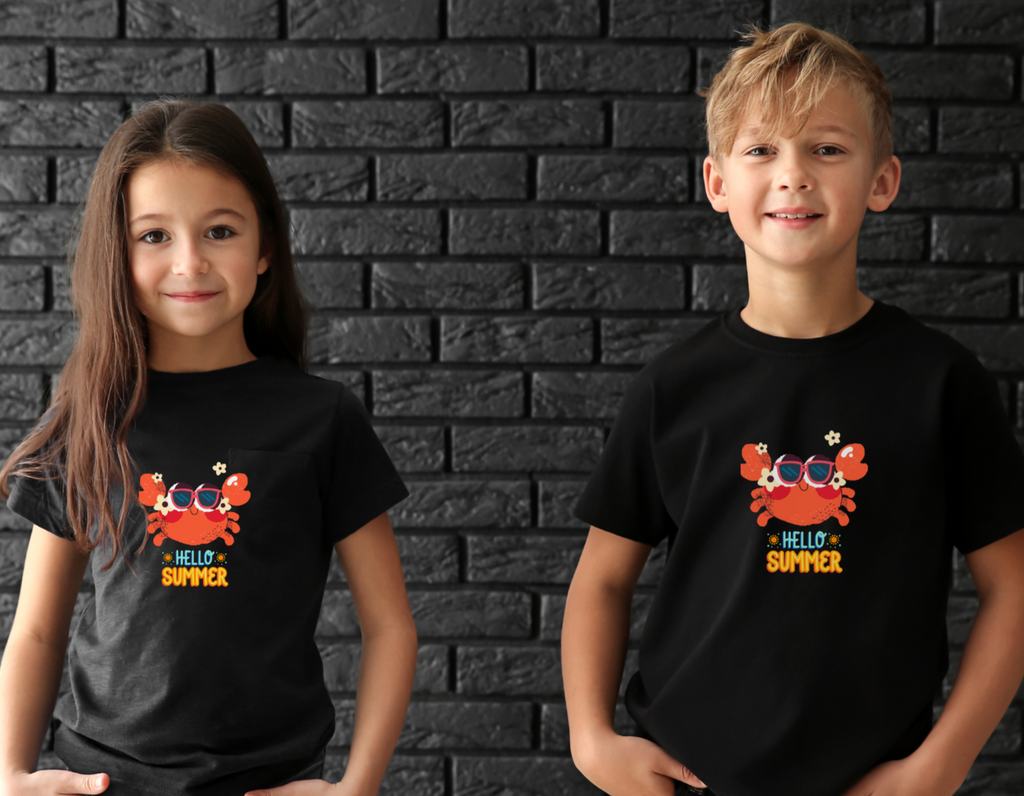 Child wearing Summer is Coming cotton T-shirt
