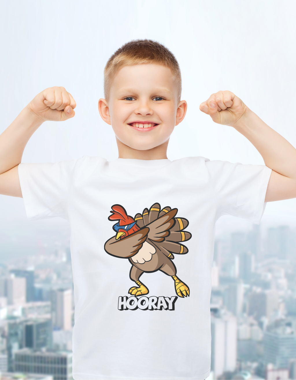 Hooray Rooster Vibes – Kids Cotton Graphic Tee