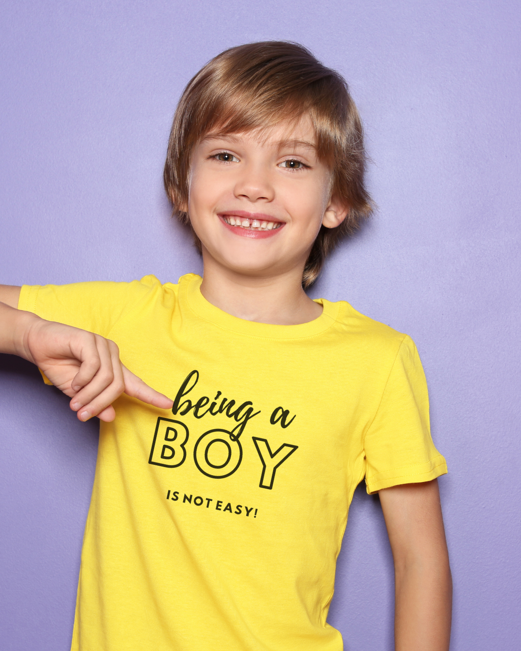 "Being a Boy Is Not Easy" Print Kids' T-Shirt | Mumma's Cub