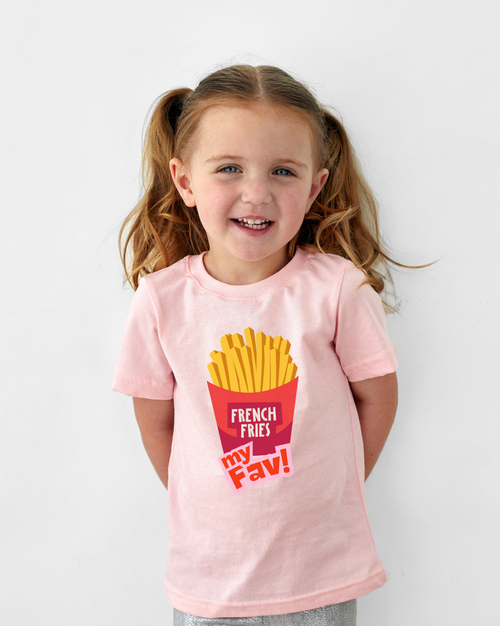 Kids' French Fries T-Shirt – "My Fav" Cotton Tee | Mumma's Cub