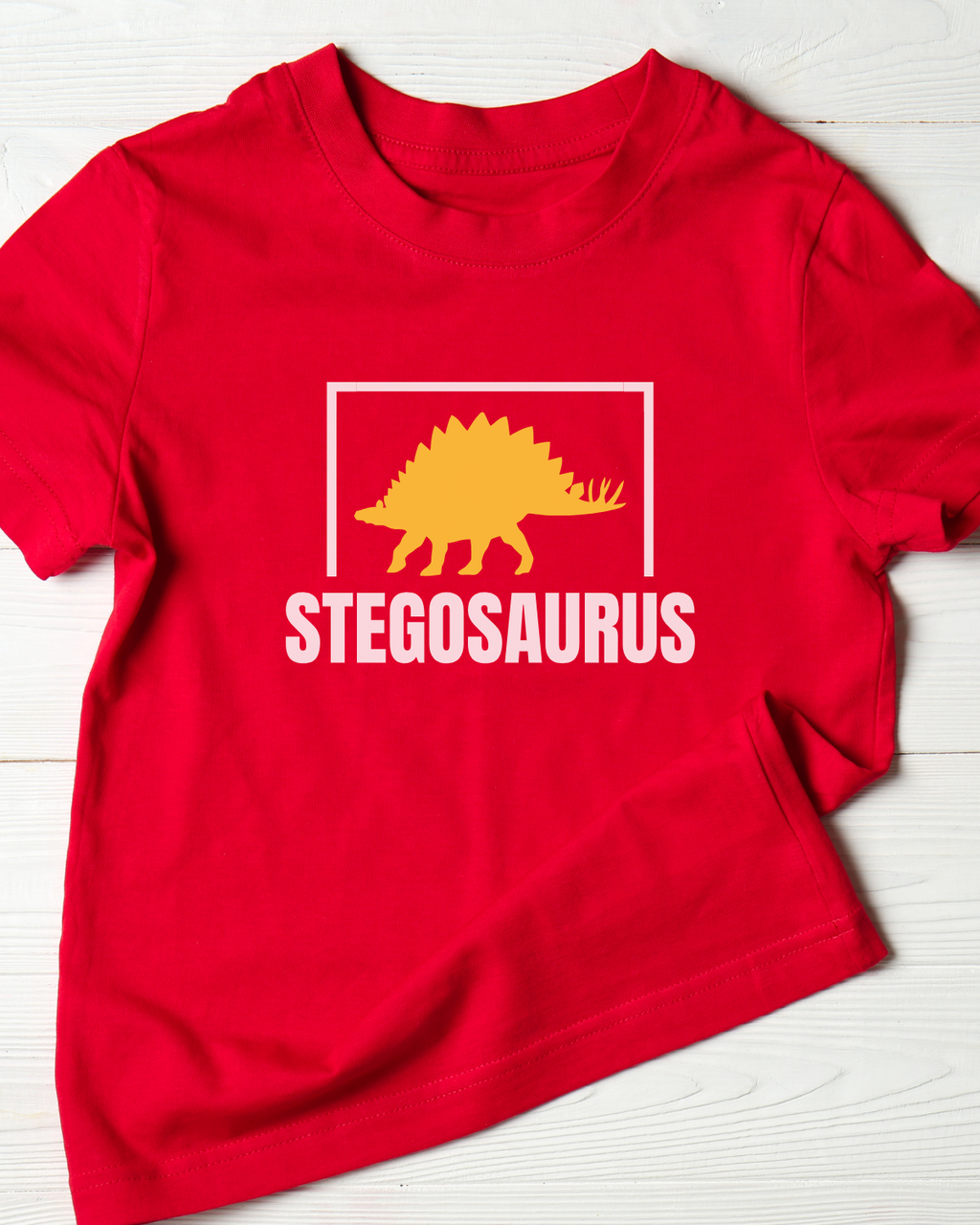 Stegosaurus Kids T-Shirt – Cute Dinosaur Cotton Tee | Mumma’s Cub