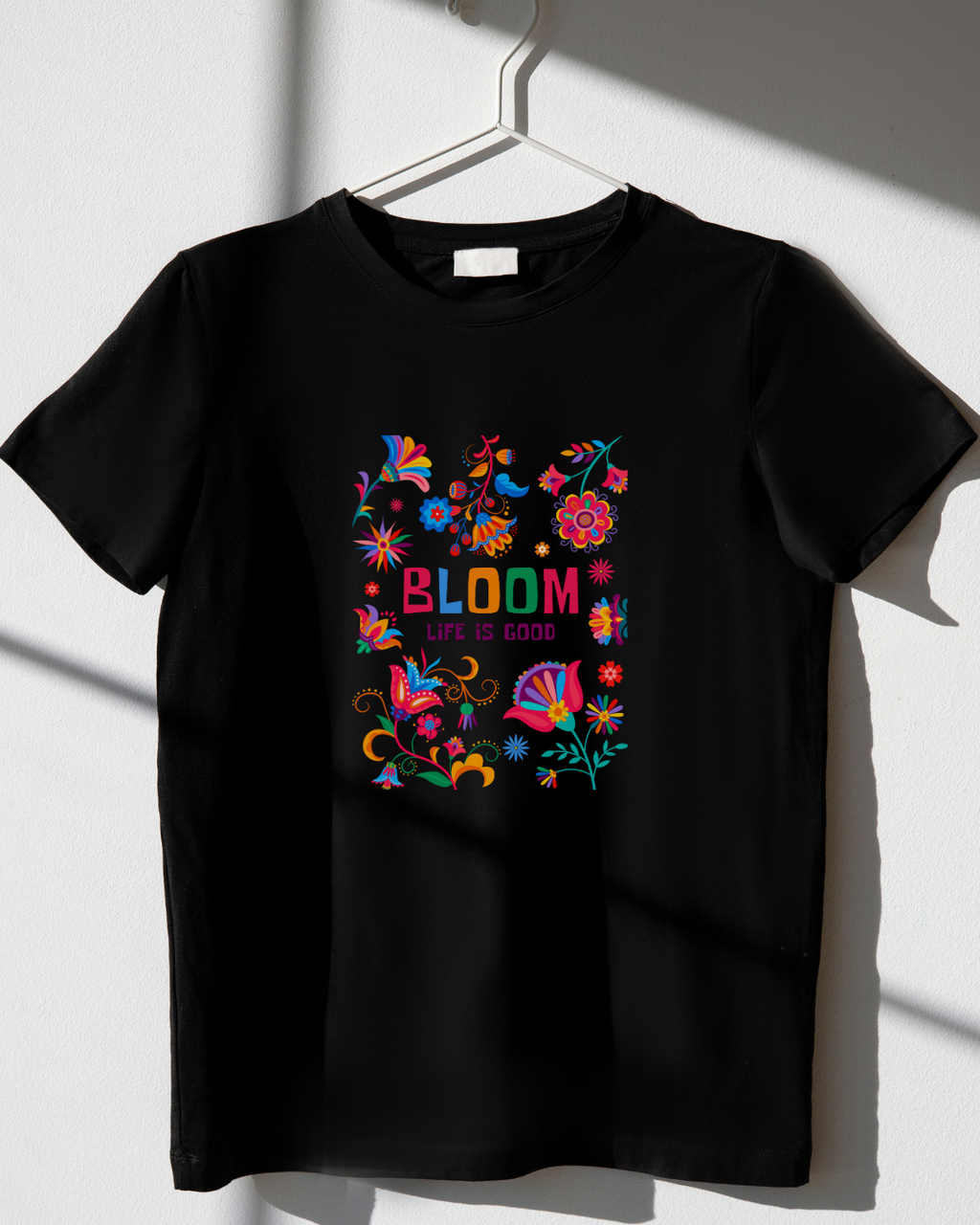 Bloom Kids T-Shirt – Colorful Flower Print Cotton Tee | Mumma’s Cub