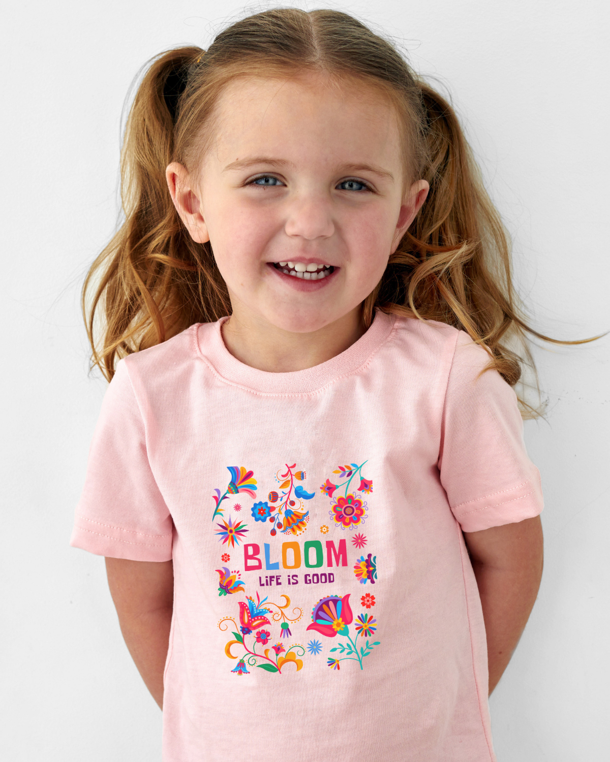Bloom Kids T-Shirt – Colorful Flower Print Cotton Tee | Mumma’s Cub
