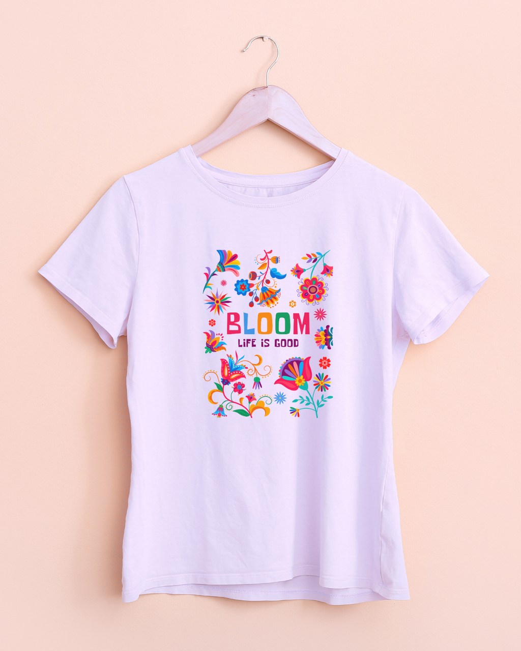 Bloom Kids T-Shirt – Colorful Flower Print Cotton Tee | Mumma’s Cub
