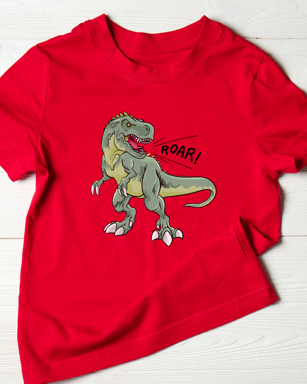 Roar T-Rex Kids T-Shirt – Dinosaur Cotton Tee | Mumma’s Cub