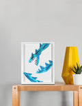 Kids hand-painted dragon art with glossy finish and 2mm board