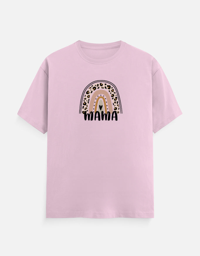mama t shirt boho rainbow print mummas cub soft cotton breathable tee