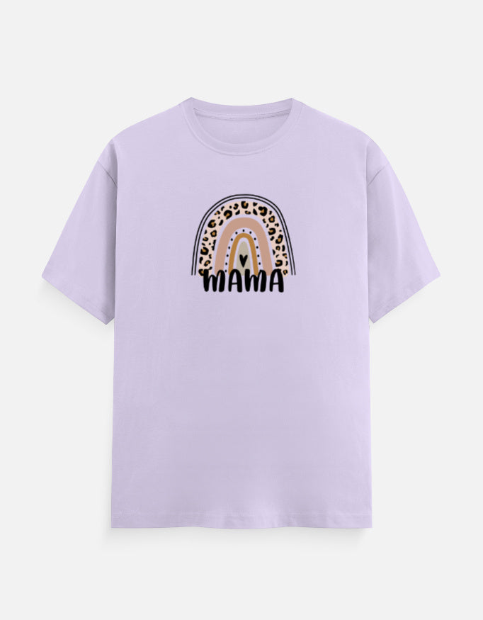 mama t shirt boho rainbow print mummas cub soft cotton breathable tee