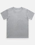 light grey kids solid cotton t shirt mummas cub soft breathable daily wear