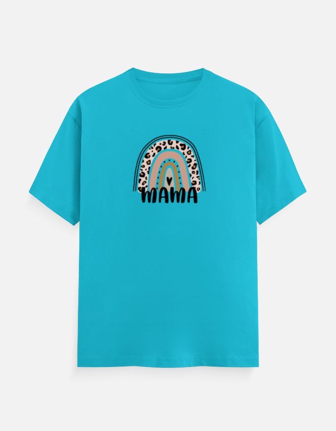 mama t shirt boho rainbow print mummas cub soft cotton breathable tee