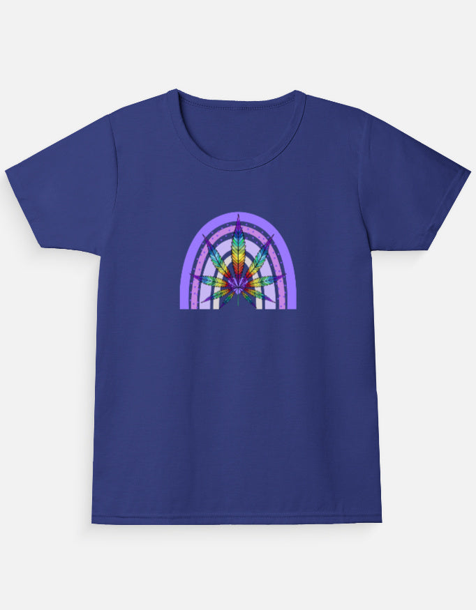 pastel purple rainbow kids t shirt cotton soft breathable cute aesthetic tee